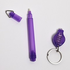 4pc Invisible Ink Pen Set w/ 4 UV LED Min Flashlight Black Light Reactive Marker