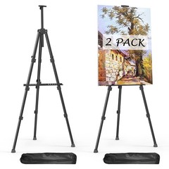 Easels for Painting 35 inches (W) x 35 (D) x 63 (H), black