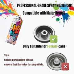 Universal Female Spray Nozzles – 10 Pack for Various Artistic Effects & Coverage