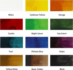 Acrylic Ink Premium 12Pc X 20Ml (0.7 US Fl.Oz), Acrylic Inks for Artists, Essent