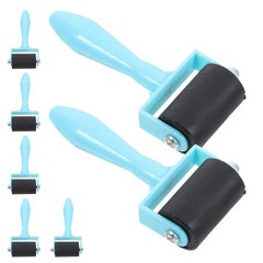 7 Pcs Hard Rubber Roller Printing Ink Art Craft Printmaking Tools