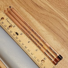 3 Vintage West W Germany Faber-Castell Pitt Pastel Pencils Sanguine & Sepia Dark