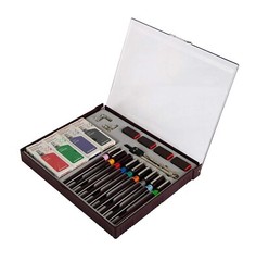 Isomars Waterproof Drawing Ink Fineliner Technical Drawing Pens Stands Set Of 9