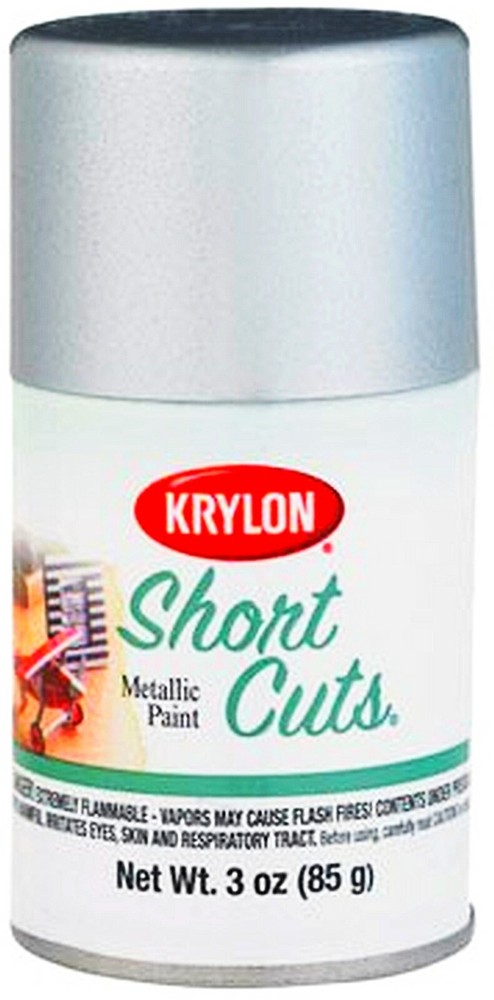 Metallic Chrome Leafing SPRAY PAINT Gilding Finish Short Cuts 3oz KRYLON SCS-032