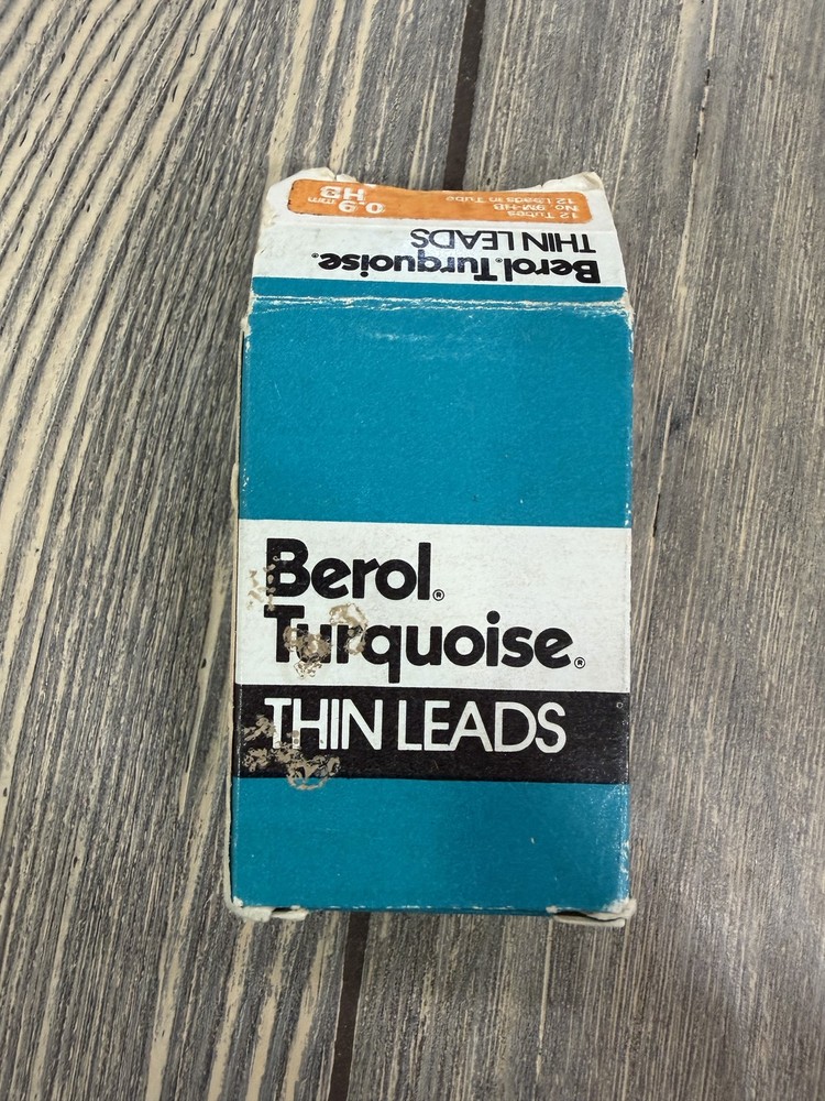 Vintage Berol Turquoise 0.9mm HB Thin Leads – Mechanical Pencil Refills – Japan