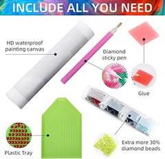 Magic Castle Diamond Art Kits for Adults,5D Magic Hat Full Round Drill Diamond..