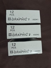 3 pk Pigma Graphic 1, 2, 3 Marking Pen Black Sakura Art Illustration 36 Pens
