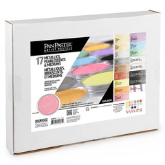 Panpastel Artist Pastels By Golden Metallics Pearlescents Mediums Set 17 Color