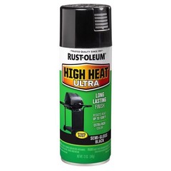 Rust-Oleum 241169 Specialty Semi-Gloss Black Ultra Heat Spray 12 oz. (Pack of 6)