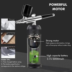 Airbrush Kit with Compressor, 28/38/48psi Air Brush Guns for Painting, 6000 mAh