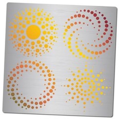 Dots Spiral Stencil Mandala Dot Circular Geometric Stencils Stainless Round
