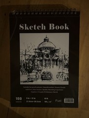 Fuxi 9″ x 12″ Sketch Book, Top Spiral Bound Sketch Pad, 100 Sheets 68lb/100gsm