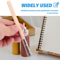 10Pcs Wooden Pencil Extenders for Drawing Sketch Colored Pencil Holder