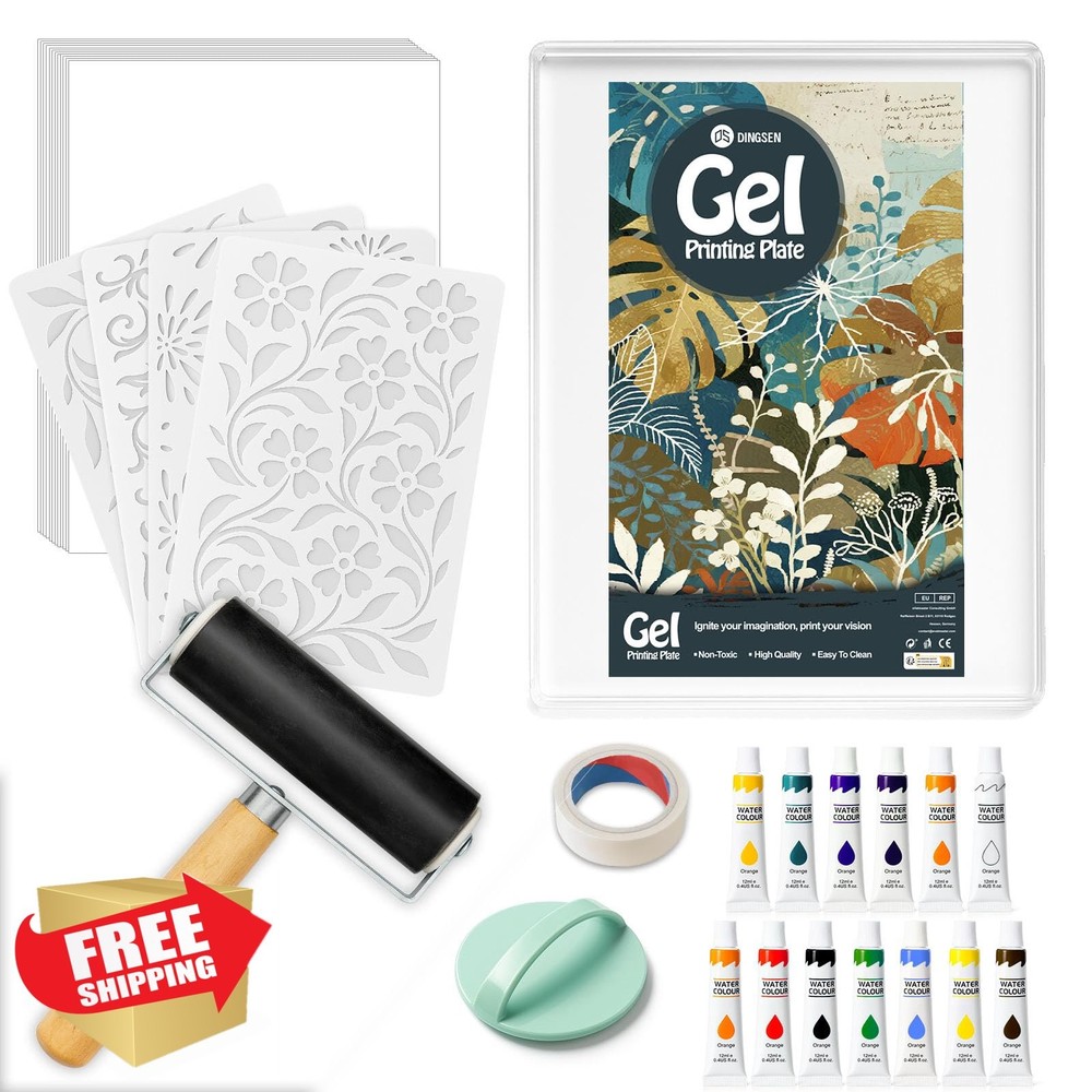 DINGSEN gel printing plate kit 5″x7″