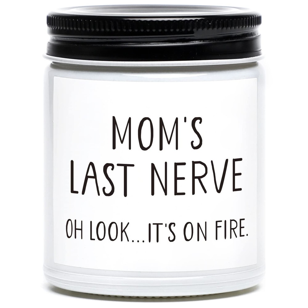 Mothers Day Gifts for Mom from Daughter and Son, Moms Last Nerve 7oz, White
