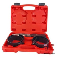 Engine Piston Ring Compressor Kit with Pliers – 6 Adjustable Sleeves (2-7/8″
