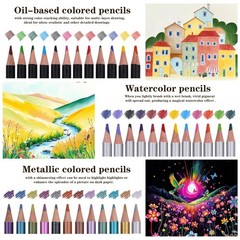 71 PCS Drawing Supplies Sketching Kit Sketchbook Colored Watercolor Pencils
