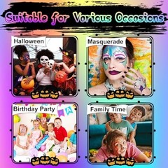 24 Colors Washable Face Painting Kit for Kids – Non-Toxic, Safe for Sensitive Sk