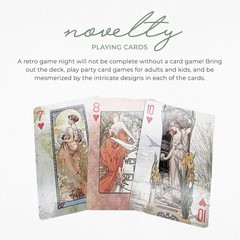 Serenity Fair Art Nouveau Poker Cards, 6.29 cm x 8.81 cm, 2.48 in x 3.47