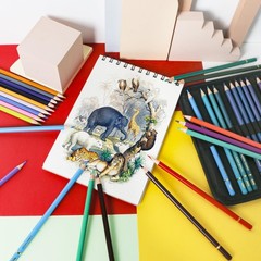120 Colored Pencils Set Professional Soft Core OilBased Drawing Art Supply