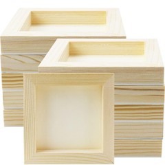 FSWCCK 10 Pack 5 x 5 inch Wood Panel Boards, Unfinished 5″X 5″ 10 Pack, wood