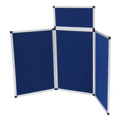 4 Panel Folds Display Board 360° Rotating Stand With Storage Bag For Exhibitions