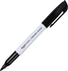 Fine Tip Permanent Markers, 12 Pack – Quick-Dry, Waterproof, Non-Toxic Black Ink