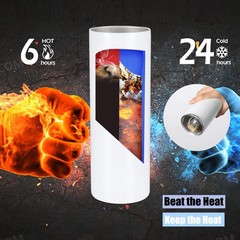 10 Pack Sublimation Tumblers Bulk Straight Skinny Tumbler Blanks 20oz for Hea…