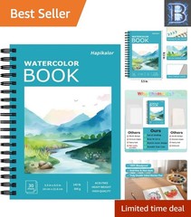 Teal 5.5″x8.5″ Watercolor Small Sketchbook – Perfect Gift for Aspiring Artists
