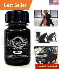Musou Black Acrylic Paint – 100ml – World’s Deepest Black – Perfect for Artists