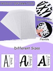 30 Pieces Letter Stencils for Painting 4 x 7 Inch Alphabet 4 x 7 inches