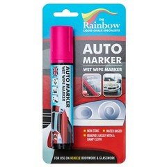 Car Paint Marker Pens Auto Writer Pink – Wide Tip – Windows, Glass, Tire, Metal