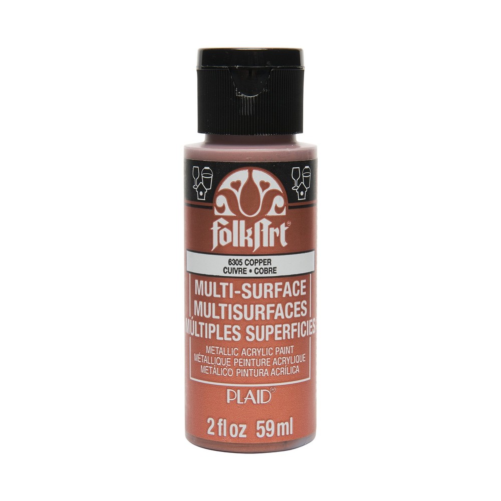 Multisurface Metallic Paint In Assorted Colors 2 Oz Metallic Copper