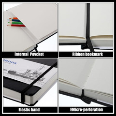 Hardcover Sketch Book, 110lb/180GSM Sketchbook for Drawing Painting, 160 Page…