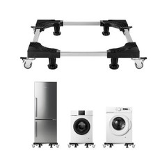 Fridge Stand Mobile Base, 1100 lbs Load Capacity, Washing Machine Stand with…