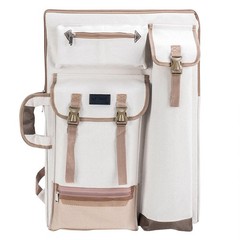Art Portfolio Case Artist Backpack Canvas Bag Large 26” x 19.5” White