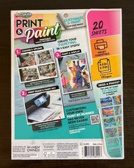 NIP ArtSkills Print And Paint Printable Canvas-Textured Paper 20 Inkjet Sheets