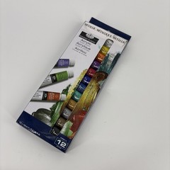12 Piece METALLIC Acrylic Paint Set Royal & Langnickel Essentials Basic Colors