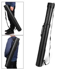 Document Storage Art Tubes Plastic Waterproof Telescoping Adjustable,77 to 135cm