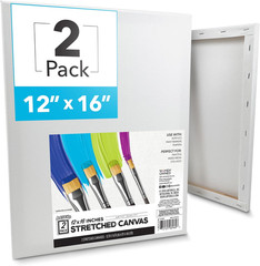 12×16 Stretched Canvas for Painting – Perfect for Artists and Beginners