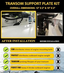 TSP-1 & TSP-2DP Transom Support Plate Kit for Top Bolt Holes Standard and