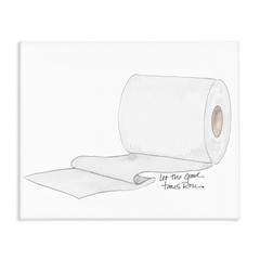 Stupell Industries Good Times Roll Toilet Paper Canvas Art Cd-276_Cn_24X30