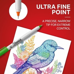 Precision Ultra Fine Point Permanent Markers – 8 Count, Vibrant & Long-Lasting