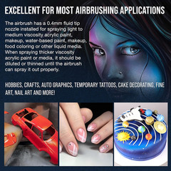 Master Airbrush Powerful Cordless Airbrushing System Kit – 20 to 36 PSI, Portabl