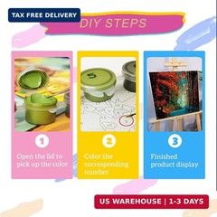 FILASLFT Paint by Numbers Kit for Adults, Forest Path Paint by Numbers for Adult
