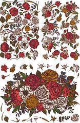 Timeless Petals | Decor Transfer | Dixie Belle’s & Whistles | 24″ x 37″