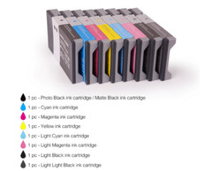 8 X Compatible Ink Cartridge For Epson Stylus Pro 7800 7880 9800 9880 220ML/PC