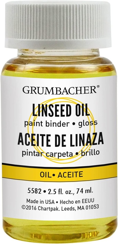 Grumbacher Linseed Oil Medium for 2.5 Fl Oz (Pack of 1), Original version