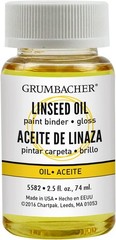 Grumbacher Linseed Oil Medium for 2.5 Fl Oz (Pack of 1), Original version