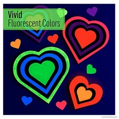 Acrylic Paint Set 8 Pack 2 Oz Glow in the Dark Neon Colors Bottles Craft Paint